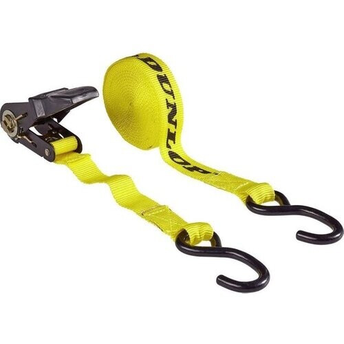 Tweedekans Dunlop Spanband met Ratel - Sjorband 5M - Max. Spancapaciteit 125KG Tweedehands