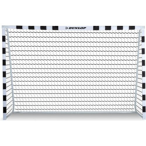Tweedekans Dunlop Voetbaldoel - Voetbal Goal 300 x 90 x 200 cm - Voetbalgoal Groot - Buitenspeelgoed voor Kinderen en Volwassenen - Snelle Montage - Voetbal Training Doel - Metaal - Zwart/ Wit Tweedehands