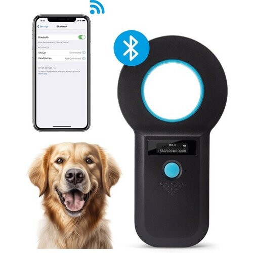 Tweedekans Dutchwide Chipreader Pro - Chiplezer Huisdier - Chip Reader Kat & Hond - Tot 128 tags - ISO11784/85 - EMID - FDXB Tweedehands