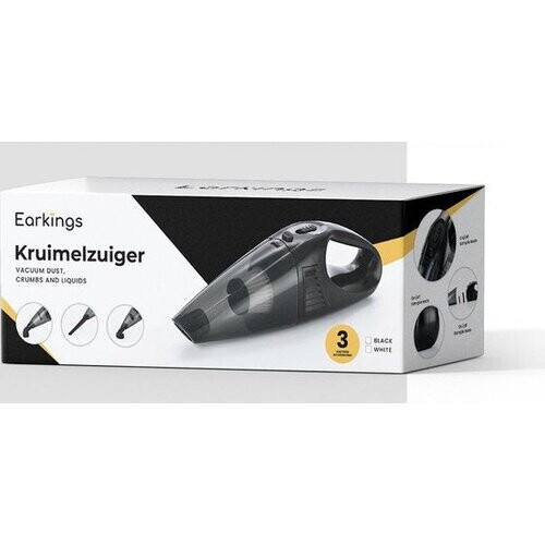 Tweedekans Earkings Kruimeldief Stofzuiger - Kruimeldief Snoerloos 3 Opzetstukken Handstofzuiger 8kPa Tweedehands