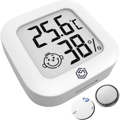 Tweedekans Ease Electronicz Hygrometer - Weerstation - Luchtvochtigheidsmeter - Thermometer Voor Binnen - Incl. Batterij en Plakstrip Tweedehands