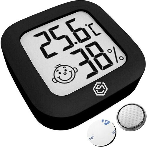 Tweedekans Ease Electronicz hygrometer - Weerstation - Luchtvochtigheidsmeter - Thermometer Voor Binnen - Incl. Batterij en Plakstrip Tweedehands