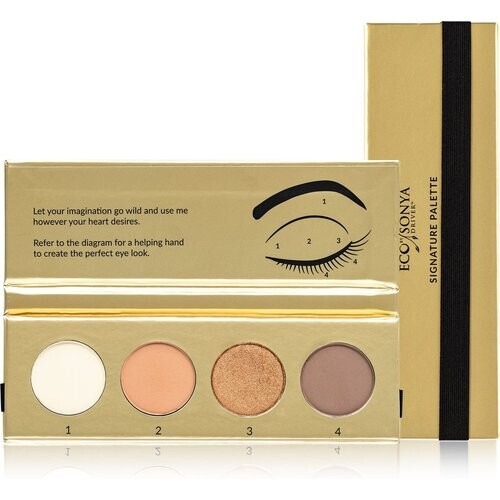 Tweedekans Eco by Sonya Signature Oogschaduw Palette – 4 Natuurlijke Tinten (4 x 2 g) Tweedehands