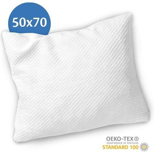 Tweedekans EL-Life Hoofdkussen Nekklachten - 50 x 70cm - Bamboe kussen - Traagschuim / Memory Foam vulling - Ergonomisch en Orthopedisch - Inclusief kussensloop Tweedehands