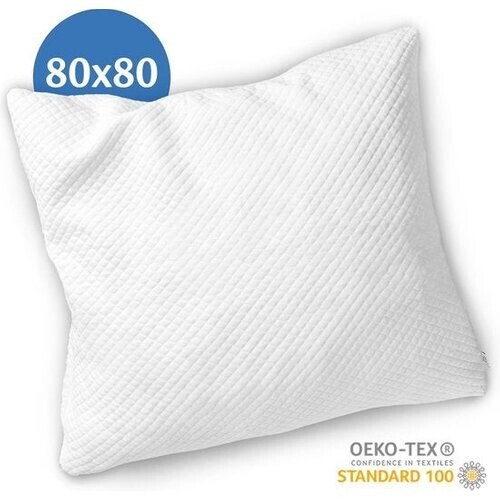 Tweedekans EL-Life Hoofdkussen Nekklachten - 80 x 80cm - Bamboe kussen - Traagschuim / Memory Foam vulling - Ergonomisch en Orthopedisch - Inclusief kussensloop Tweedehands