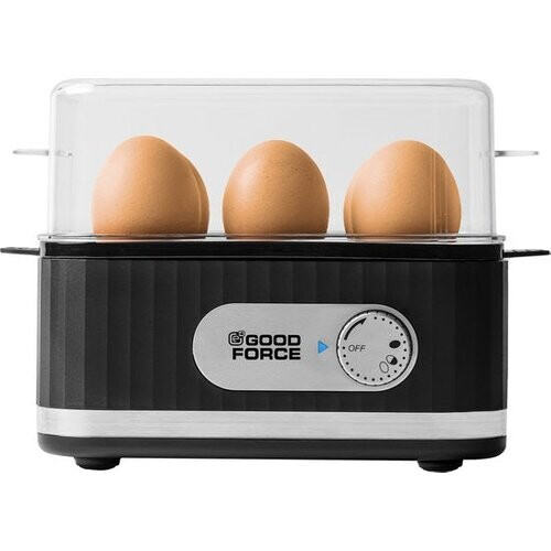 Tweedekans Elektrische GoodForce eierkoker - voor 1 - 6 eieren - met timer en alarm Tweedehands