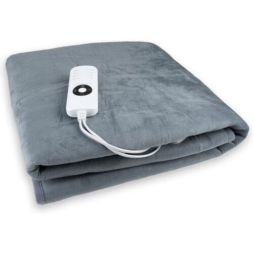 Tweedekans Elektrische Onderdeken - 150x120 cm - Oververhittingsbescherming - Met timer - 9 Standen - 2 Persoons - Grijs Tweedehands