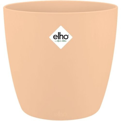Tweedekans Elho Brussels Rond 16 - Bloempot voor Binnen - 100% Gerecycled Plastic - Ø 16.0 x H 14.7 cm - Nude Tweedehands