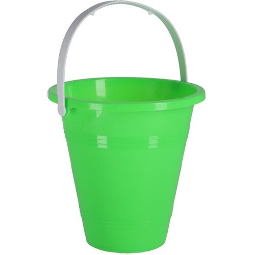 Tweedekans Emmer met Handvat Assorti – Groen – 15 cm Ø x 12 cm H Tweedehands