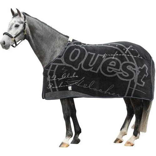 Tweedekans EQUEST Paardendeken - Dralon Globe Editie - 181x177x1 cm - Zwart Tweedehands