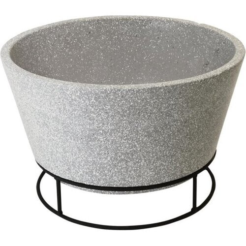 Tweedekans Esschert Design - Vuurschaal keramiek betonlook - Vuurschaal - Staal - Grijs Tweedehands