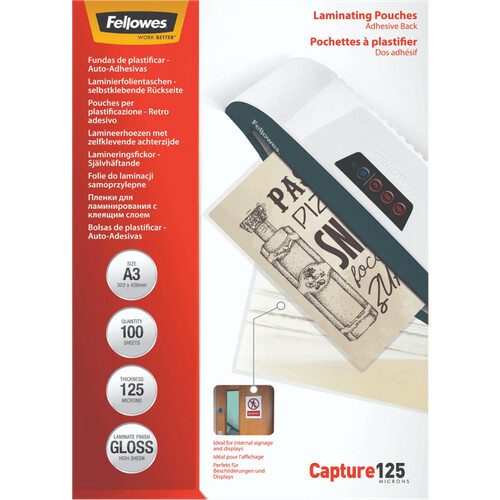Tweedekans Fellowes Lamineerhoezen ImageLast 125 mic A3 (100 Stuks) Tweedehands