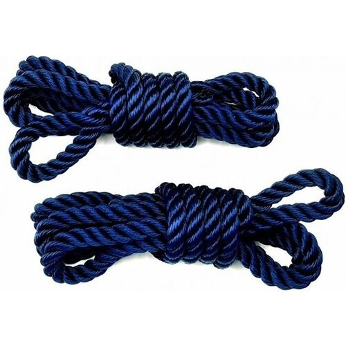 Tweedekans Fenderlijn met 10 cm oog 8 mm x 2 m navy 2 stuk Tweedehands