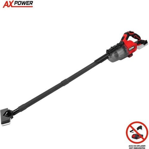 Tweedekans FERM - AX-POWER - VCM1006 - Accu - Klusstofzuiger - Steelstofzuiger - met - Slang - Vloerborstel - Kruimeldief - Spleetmondstuk - 2 buizen - Wandhouder - HEPA filter - 600ml container - 20V - Zonder accu en lader - Draadloze stofzuiger Tweedehands