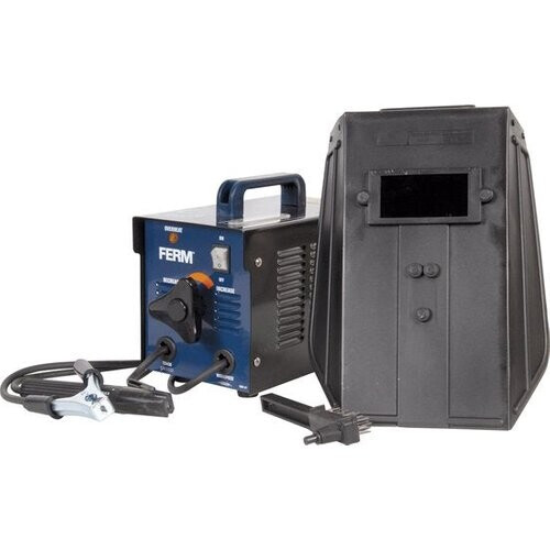 Tweedekans FERM Elektrisch lasapparaat - WEM1042 - 230W - Oververhitting Beveiliging - Lasvermogen 40-100A - inclusief Laskap & Blikhamer Tweedehands