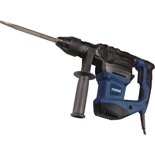 Tweedekans FERM Pneumatische Boorhamer - HDM1037 - 6 Joule - 1500W - Instelbaar Toerental - 3M Kabel - Inclusief 3 SDS-boren & 2 SDS Beitels Tweedehands