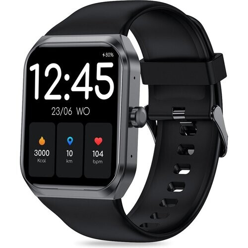 Tweedekans FITAGE Smartwatch - Smartwatches - Stappenteller - Sporthorloge - Smart watch - Activity Tracker - Dames en Heren - Zwart Tweedehands