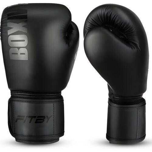 Tweedekans Fitby Bokshandschoenen - Kickboks Handschoenen - Boxing Gloves - Kinder Bokshandschoenen - Zwart - 8 oz Tweedehands