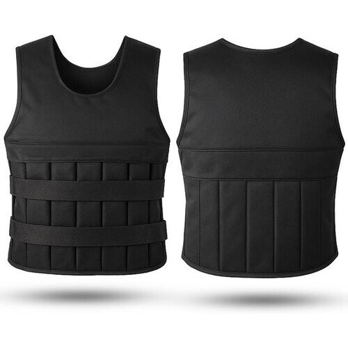 Tweedekans Fitby Verstelbaar Gewichtsvest 20KG - Weighted Vest - Gewichtsvesten - Gewichten - Krachtraining & Crossfit - Cardio - Geschikt vanaf maat L- Zwart Tweedehands