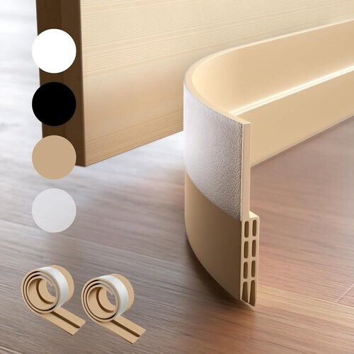 Tweedekans Five Dots Siliconen Deurafdichting - 2 Stuks - Pine Wood Bruin Tweedehands