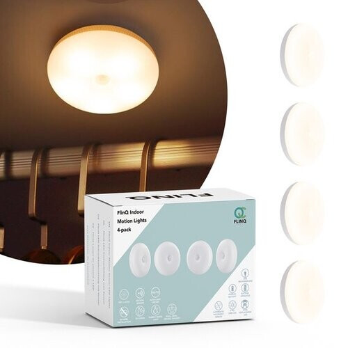 Tweedekans FlinQ Sensor Lamp - LED - Oplaadbaar - 3000K - 80 x 28mm - Warm Wit Tweedehands