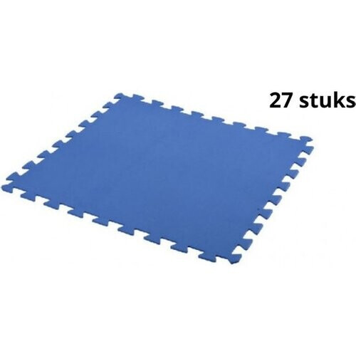 Tweedekans Free and Easy Foam Zwembadtegels Blauw - 50 x 50 cm - 27 Stuks Tweedehands