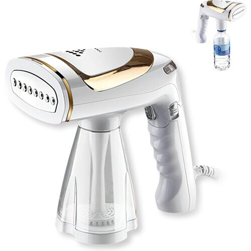 Tweedekans Fuegobird Kledingstomer en -reiniger - Kleine draagbare kledingstomer voor thuis en op reis - Ondersteunt watertoevoer voor waterflessen met grote capaciteit - Kledingstuk/tekst/stof Kledingstukstomer Tweedehands