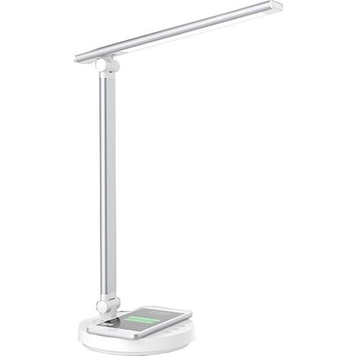 Tweedekans Fuegobird LED Bureaulamp – Bedrade – Draadloos Opladen Voor Telefoon – Dimbaar – Opvouwbaar – Smart Touch Tweedehands