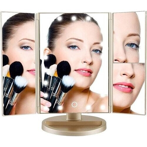 Tweedekans Fuegobird Make Up Spiegel met Verlichting - Dimbaar - Vanity - Voor Make-up - Incl. 10x Vergroting - met Organizer - LED Tweedehands