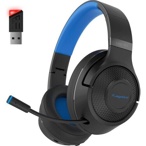 Tweedekans Fuegobird UG-01 2.4GHz Draadloze Gaming Headset - Bluetooth koptelefoon - Multiplatform - Geschikt voor PS4/PS5, Nintendo Switch - Zwart Blauw Tweedehands