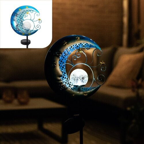 Tweedekans Gadgy Solar Tuinverlichting Maan – LED Buitenlamp – Zonne-energie – Met Tuinsteker Tweedehands