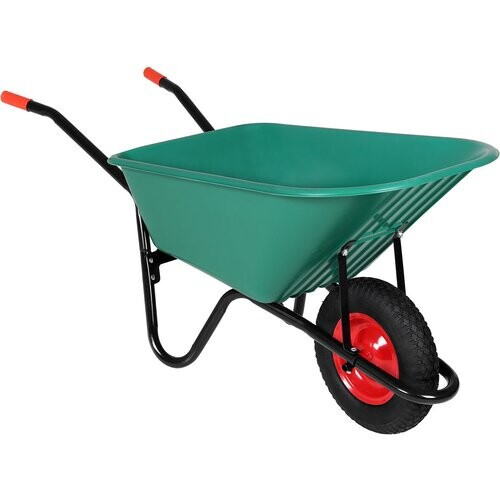 Tweedekans Gardebruk Kruiwagen 100 L - Kunststof Kuip – tot 150KG Groen Tweedehands