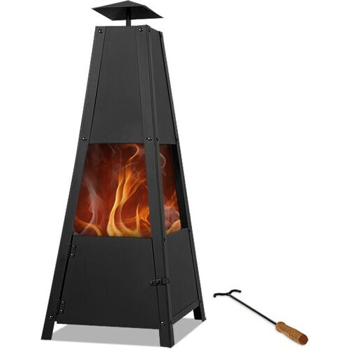 Tweedekans Gardebruk Pyramide Buitenhaard - 100 cm - Zwart Tweedehands