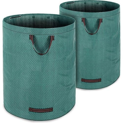 Tweedekans Gardebruk Tuinafvalzak - 2 Stuks 280L – 77x67cm/Opvouwbaar - Groen Tweedehands