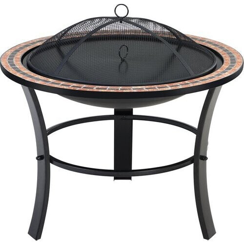 Tweedekans Gardebruk Vuurkorf Mozaïek Fuoco – Incl. Vuurrooster & Pook – Zwart Tweedehands