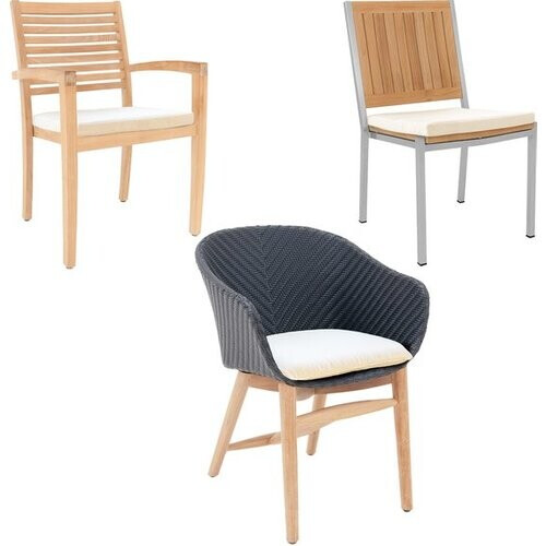 Tweedekans Garland Stoelkussen Torino 60x60cm 7cm Dik Waterafstotend Weerbestendig Wit Tweedehands