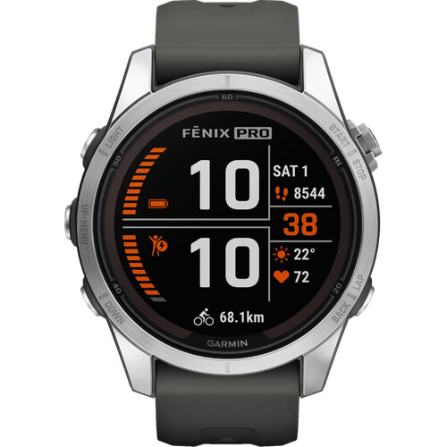 Tweedekans Garmin Fenix 7S Pro Solar Zilver 42mm Tweedehands