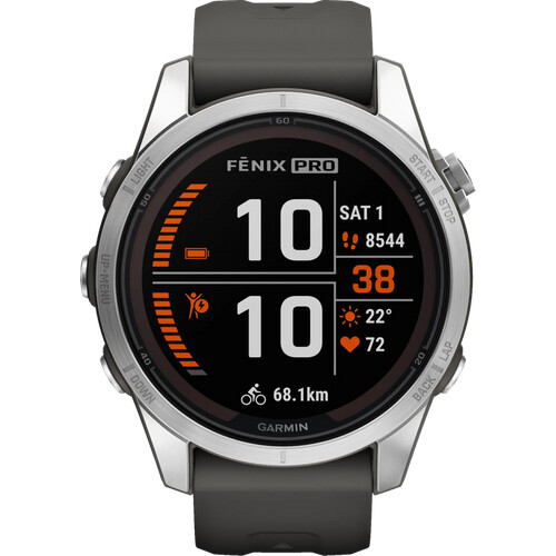 Tweedekans Garmin Fenix 7S Pro Solar Zilver 42mm Tweedehands