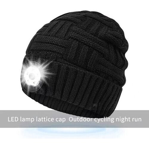 Tweedekans Garpex® Comfortabele Muts met LED-verlichting - LED-muts One Size Tweedehands