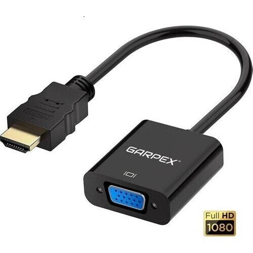 Tweedekans Garpex® HDMI naar VGA Adapter – HDMI naar VGA – Full HD 1080P – Male naar Female - HDMI Kabel - Extra Monitor Tweedehands