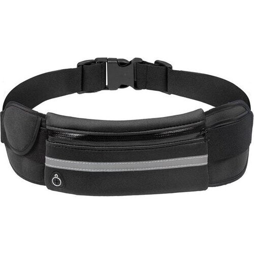 Tweedekans Garpex® Running Belt - Heuptas - Hardloop Telefoonhouder - Hardlooptasje - Heuptasje Dames en Heren - Hardlopen - One Size - Zwart Tweedehands