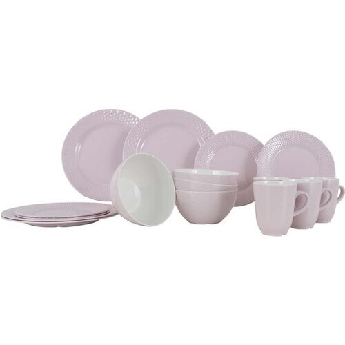 Tweedekans Gimex - Royal Line - Servies - Pastel - Roze - 16-Delig Tweedehands