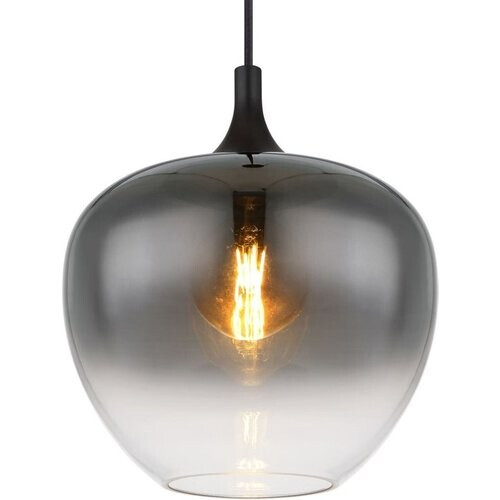 Tweedekans Globo Hanglamp Maxy – Zwart – Smoke Glas – Ø29 cm – E27 Fitting – Verstelbaar & Dimbaar Productbeschrijving Tweedehands