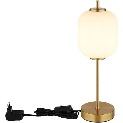 Tweedekans Globo - tafellamp - EWALD - brons - glas - Ø 14cm - LED - 15217T Tweedehands