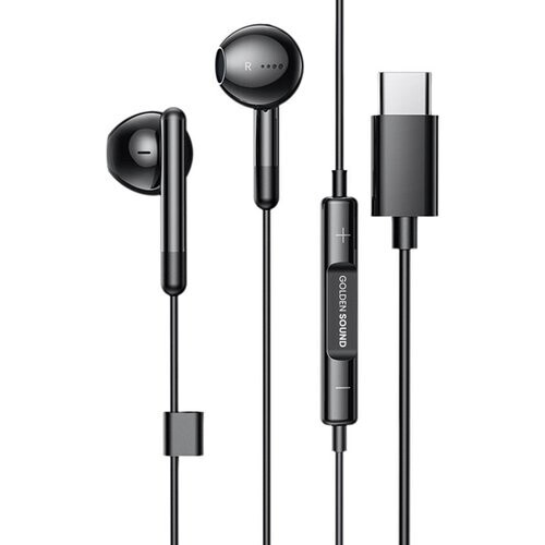 Tweedekans Golden Sound bedrade oordopjes - Oordopjes met draad en microfoon - USB-C aansluiting - Zwart Tweedehands