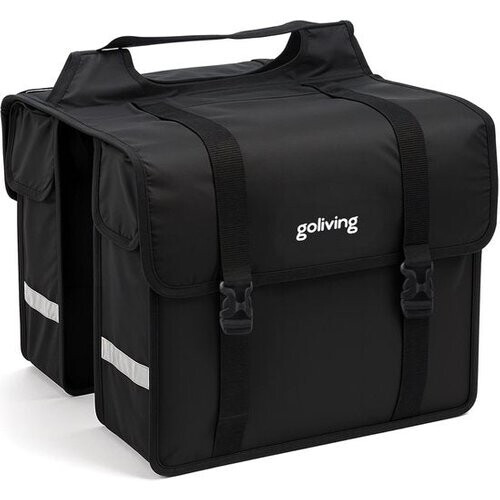 Tweedekans Goliving Fietstas 45 Liter - Dubbele Fietstassen - Waterdicht - Met Reflectoren - Elektrische Fietsen - Zwart Tweedehands