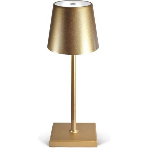 Tweedekans Goliving Tafellamp Oplaadbaar – Draadloos en dimbaar – Moderne touch lamp – Nachtlamp Slaapkamer – 26 cm – Goud Tweedehands