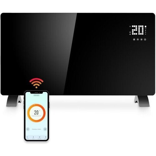 Tweedekans Gologi Elektrische Convectorkachel – 2000W – Thermostaat, App & Touchbediening – 42,3 x 33 x 11,5 cm – Zwart Tweedehands