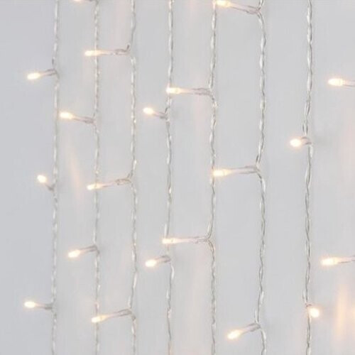 Tweedekans Gordijnverlichting Met 8 Functies - 400 LED's - 1.9x1.9Meter - Kerstdecoratie Tweedehands