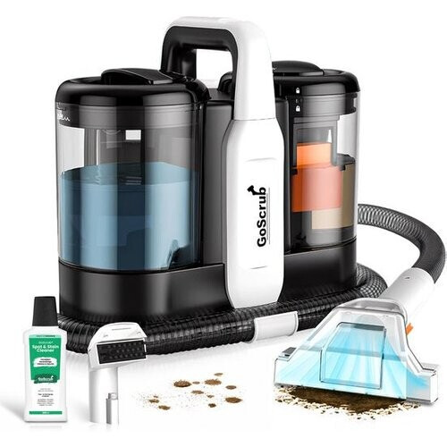 Tweedekans GoScrub® Professionele Tapijtreiniger – Vlekkenreiniger & Bank Reiniger – Voor Bank, Auto, Matras – Inclusief Schoonmaakmiddel – Reinigingsmachine - Zetelreiniger Tweedehands